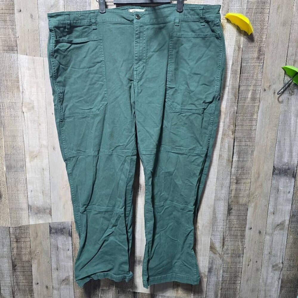 Madewell 90s Straight Pants Old Spruce 22W Plus Size Gorpcore Minimalist Casual - Picture 2 of 6